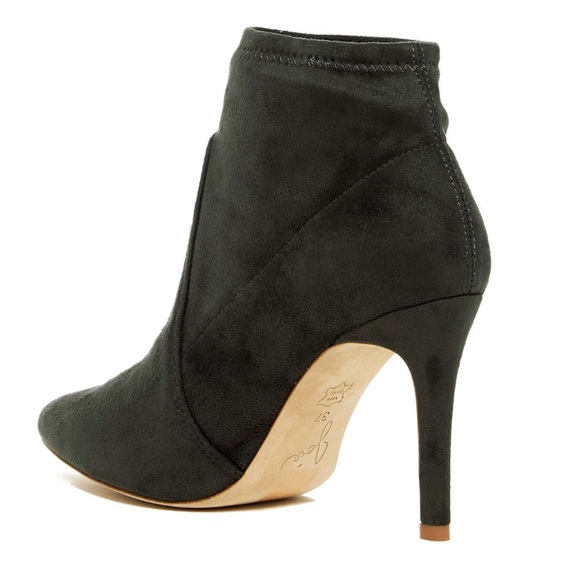 Joie Jacey Grey suede Heeled Booties - Picture 5 of 8